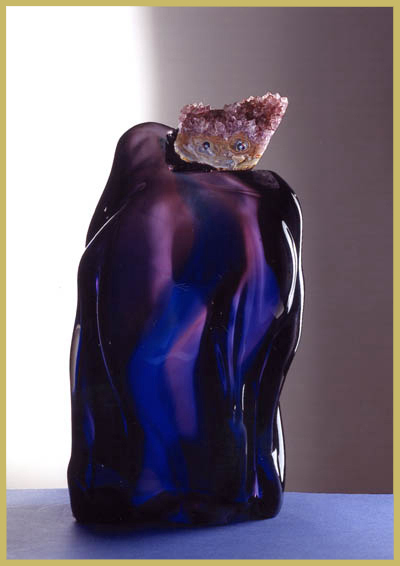 Mistero blu. Cristallo-ametista. Cm. 50X45X45
