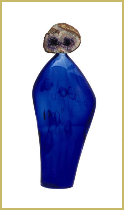 Niño azul. Cristallo-ametista. Cm. 150X45X40