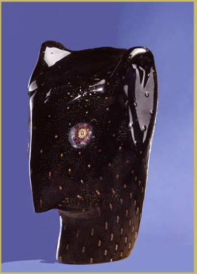 Pantera. Cristallo-ametista. Cm. 35X25X25
