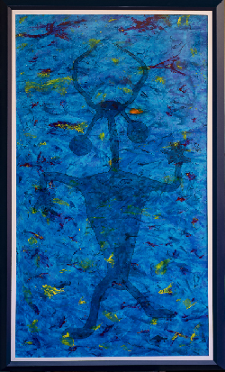 Dios de antes. Oil on canvas. Cm. 134X71